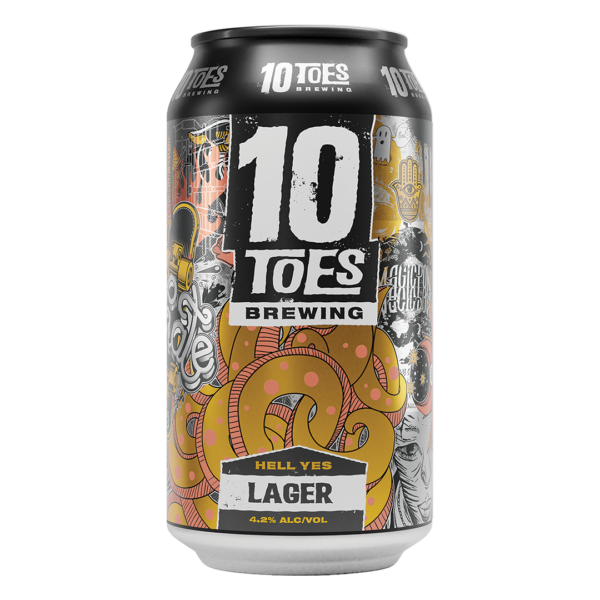 10 Toes-  Hell Yes Lager 375ml Can